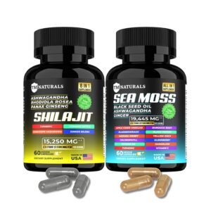 Shilajit and sea moss capsules